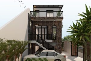 B4155153 B2E3 421E 9340 E7952FAAE50C Mẫu thiết kế biệt thự mini 2 tầng 100m2 đẹp và sang