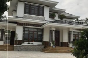 Thực tế biệt thự đẹp mái Thái 2 tầng