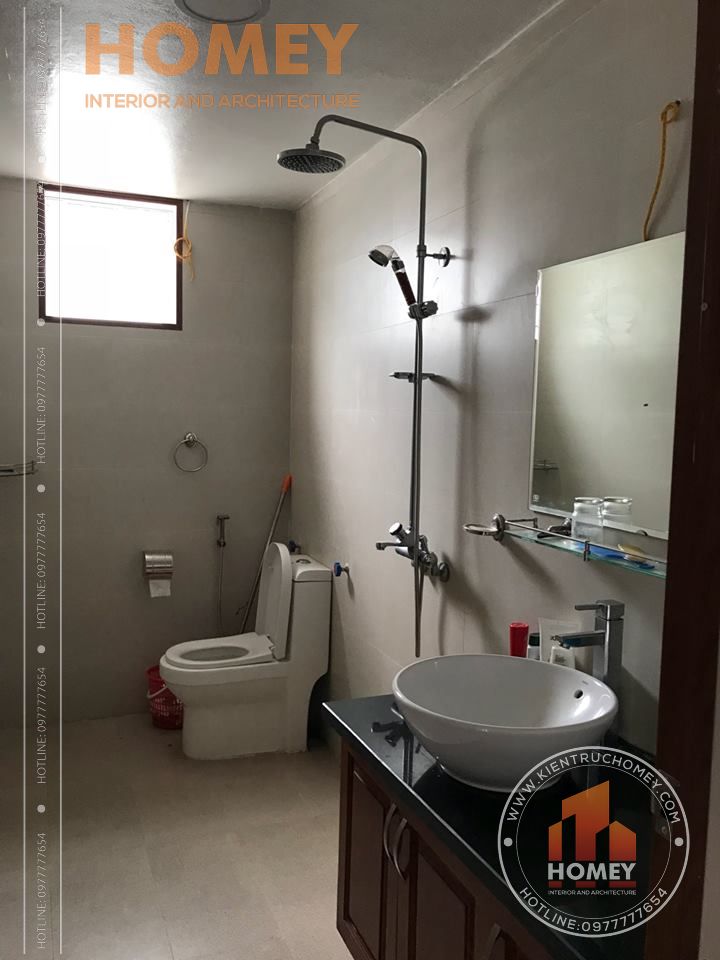 vệ sinh biệt thự 2 tầng mái Thái