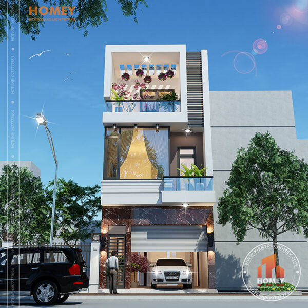 Nhà phố 3 tầng hiện đại tại Vĩnh Phúc