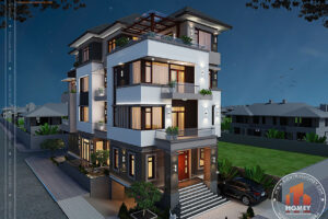 Biệt thự hiện đại 5 tầng - Hưng Yên