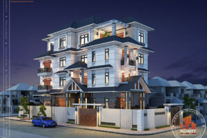 Biệt thự mái thái 5 tầng Hải phòng