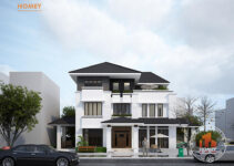 Biệt thự 3 tầng hiện đại mái Thái gia đình anh Trung Hà Nội Biệt thự 3 tầng hiện đại mái Thái gia đình anh Trung Hà Nội