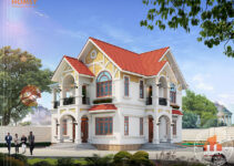 Thiết kế biệt thự 2 tầng phong cách tân cổ điển tại Hà Nam Thiết kế biệt thự 2 tầng phong cách tân cổ điển tại Hà Nam
