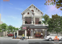 Ngất ngây với mẫu thiết kế biệt thự 2 tầng mái thái tại Thanh Oai Hà Nội