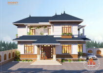 Bản vẽ thiết kế biệt thự 2 tầng với kiến trúc đơn giản mà đẹp mắt Bản vẽ thiết kế biệt thự 2 tầng với kiến trúc đơn giản mà đẹp mắt