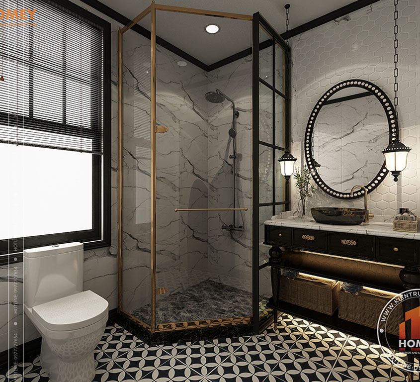 phong ve sinh phong cach dong duong dep Phong cách kiến trúc Đông Dương – “chất Pháp” tại các công trình Việt