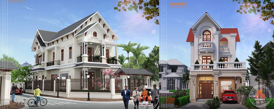 Homey thiết kế biệt thự tân cổ điển