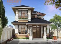 Biệt thự 2 tầng mái Thái mặt tiền 8m