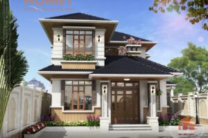biệt thự 2 tầng mái Thái đẹp