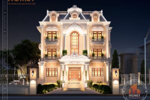 dinh thự 3 tầng cổ điển hoành tráng
