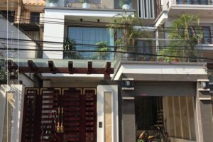 nhà mái lệch hiện đại 3 tầng