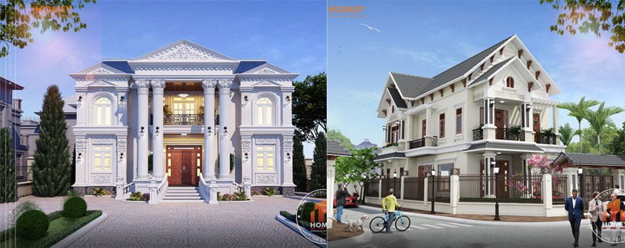 Thiết kế biệt thự 2 tầng Homey