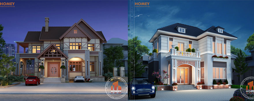 Mẫu thiết kế biệt thự nhà vườn do Homey thực hiện