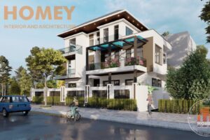 biệt thự 3 tầng hiện đại mái Thái đẹp