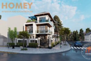 biệt thự 3 tầng hiện đại mái Thái đẹp
