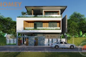 biệt thự 3 tầng phong cách hiện đại
