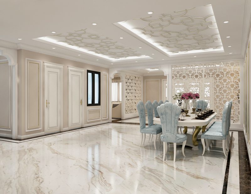 Phong thủy nội thất phòng bếp biệt thự liền kề