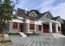 Biệt thự 1 tầng thi công thực tế mái chéo Biệt thự 1 tầng thi công thực tế mái chéo