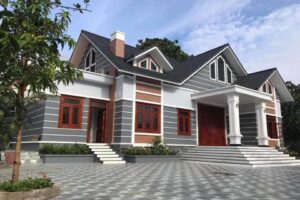 Biệt thự 1 tầng mái Thái hiện đại