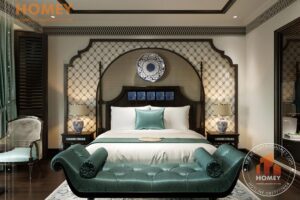 Phòng ngủ phong cách đông dương indochine